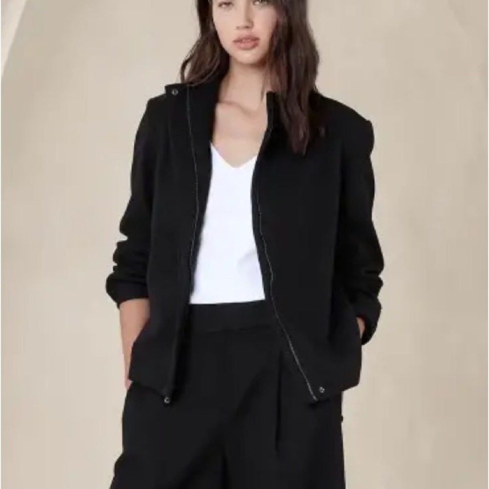 Banana Republic stand collar jacket